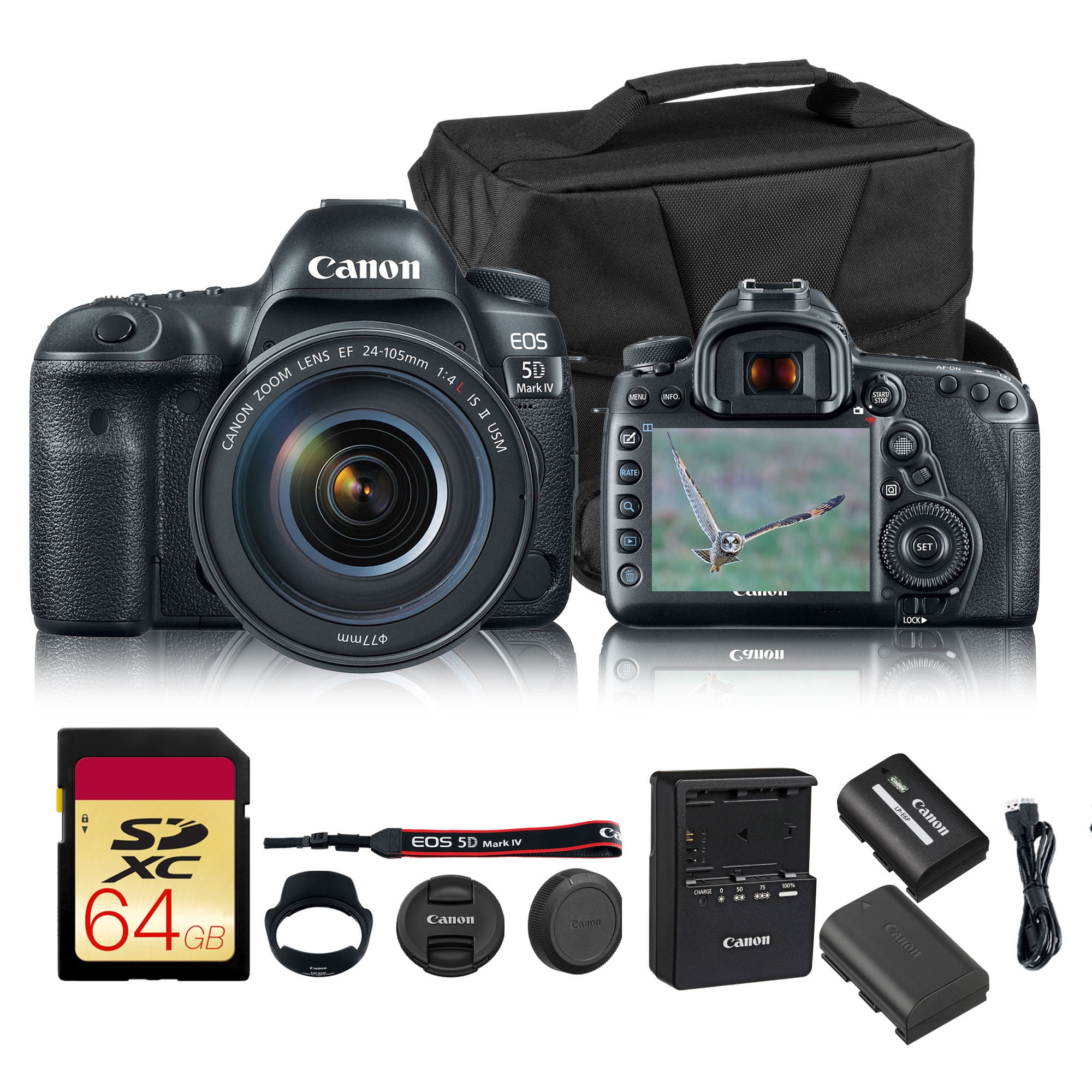 Canon, EOS 5D Mark IV DSLR Camera, 1483C010, Full-Frame 30.4MP ...