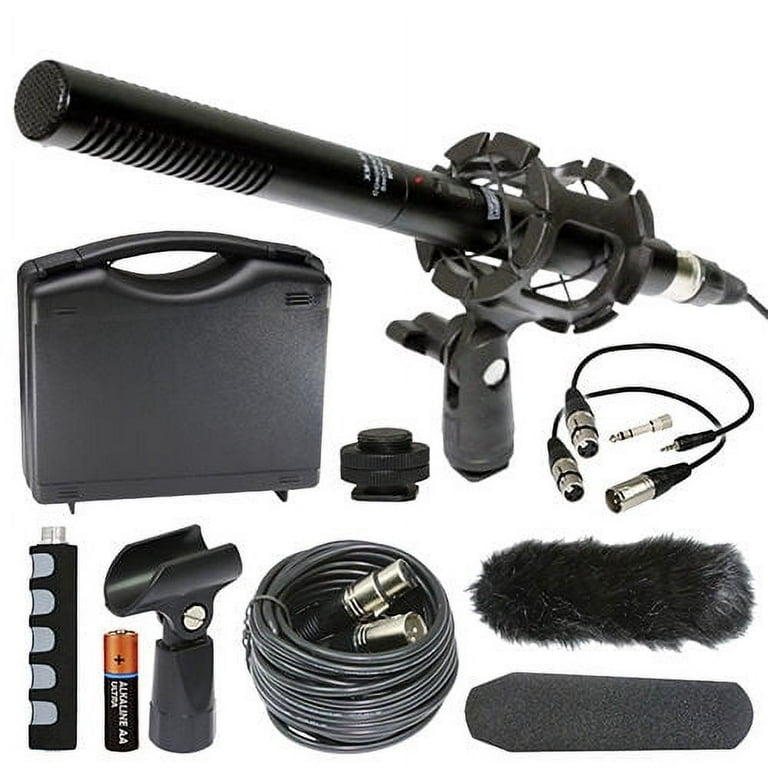 Canon EOS 5D Mark IV Digital Camera External Microphone Vidpro XM-55  13-Piece Professional Video & Broadcast Unidirectional Condenser Microphone  Kit