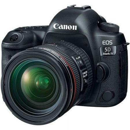 Canon - EOS 5D Mark IV DSLR Camera with 24-70mm f/4L IS USM Lens - Black