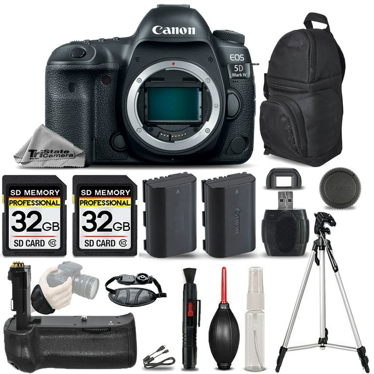 Canon EOS 5D Mark IV GPS/WiFi DSLR Camera + Battery Grip + EXT