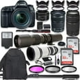 thumbnail image 1 of Canon EOS 5D Mark IV Wifi DSLR Camera with 5 Lenses, Backpack, Memory & Pro Bundle, 1 of 8