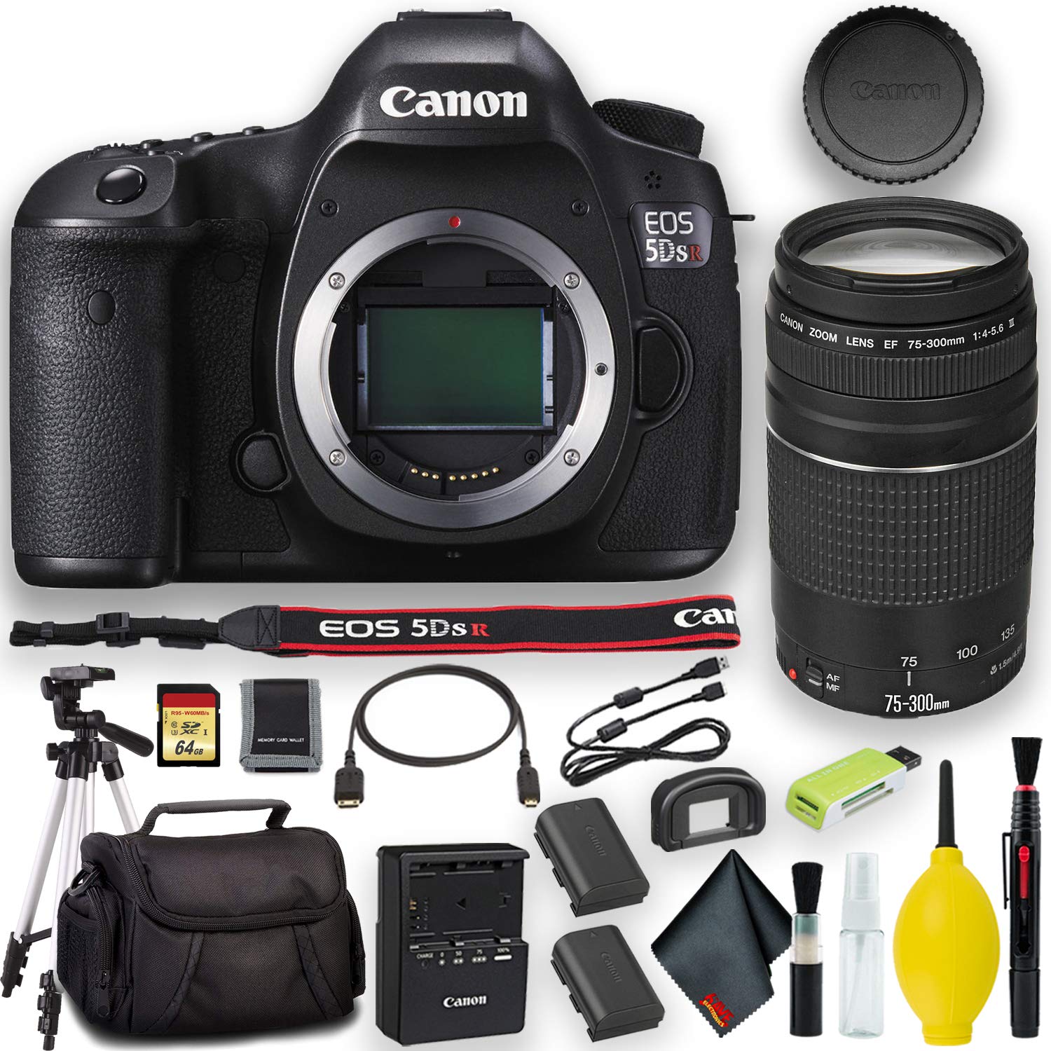 Canon EOS 5DS R DSLR Camera + 64GB Plus Bundle - image 1 of 6