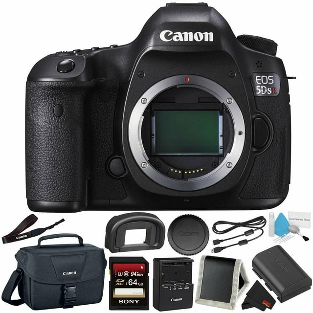 Canon EOS 5DS R Digital SLR Camera 0582C002 (Body Only) - Camera Bundle with 32GB Memory Card + More