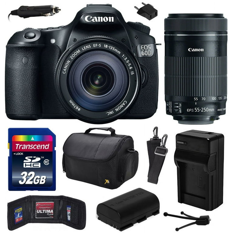 Canon EOS 60D 18 MP CMOS Digital SLR Camera with 18-135mm f/3.5