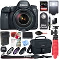 thumbnail image 1 of Canon EOS 6D Mark II 26.2MP Full-Frame Digital SLR Camera with 24-105mm IS II USM Lens + 64GB Accessory Bundle, 1 of 9