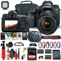Canon EOS 6D Mark II Camera with 24-105mm f/4L II Lens (1897C009) + 64GB + More