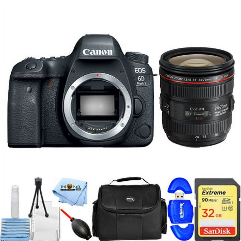 Canon EOS 6D Mark II DSLR and 24-70mm f/4L IS USM Lens - Essential 