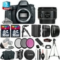 thumbnail image 1 of Canon EOS 6D Mark II DSLR Camera + 50mm - 3 Lens Kit + 3yr Warranty - 64GB Kit, 1 of 11