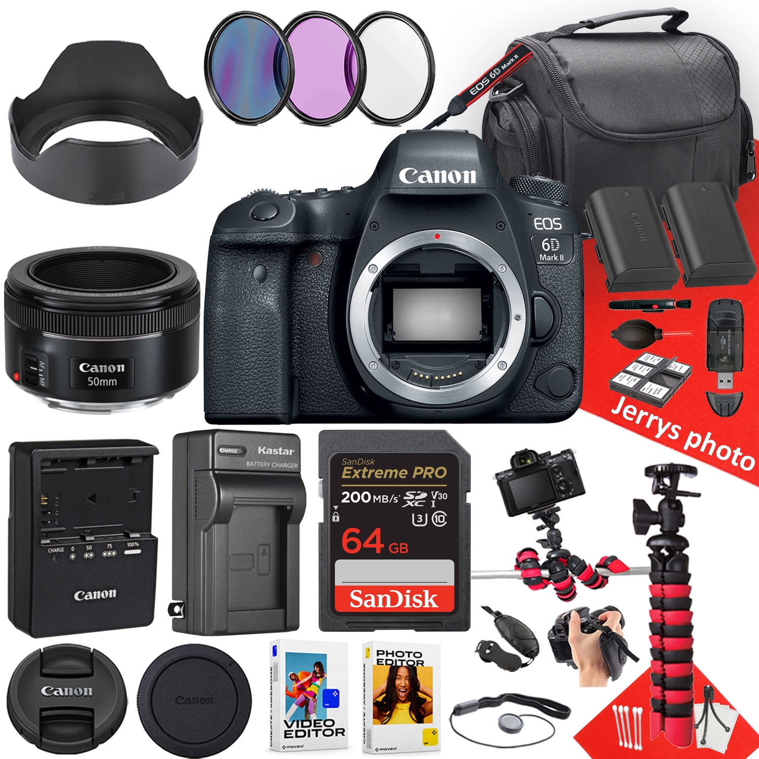 Canon EOS 6D Mark II、EF 50mm f1.8 stm Canon 6D Mark II + EF 50mm F1.8 STM Lens.N1,650m (US Used