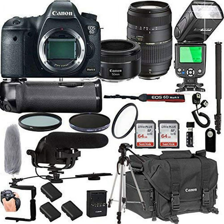 Canon EOS 6D Mark II With 50mm f/1.8 STM Prime Lens + Tamron Canon EOS 6D Mark II With 50mm f/1.8 STM Prime Lens + Tamron