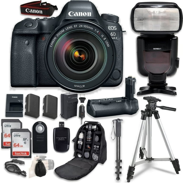 Canon EOS 6D Mark II with EF 24-105mm f/4L is II USM Lens - with 