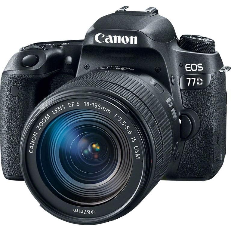 Canon EOS 77D DSLR Camera with 18-135mm USM Lens - Walmart.com