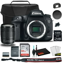 Canon EOS 7D Mark II DSLR Camera with 18-135mm f/3.5-5.6 IS USM Lens & W-E1 Wi-Fi Adapter (9128B135) +  EOS Bag +  Sandisk Ultra 64GB Card