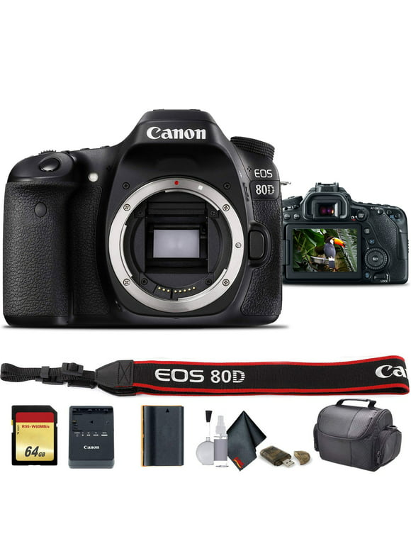 Canon EOS 80D DSLR Camera (Intl Model) - Starter Bundle