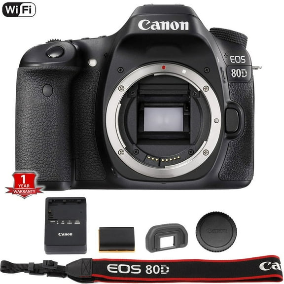 Canon EOS 80D Digital SLR Camera Body (Black) (Sold without manufacturer warranty)