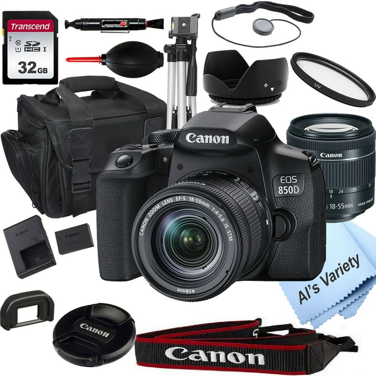 Canon EOS 850D Rebel T8i DSLR Camera with 18-55mm STM Zoom