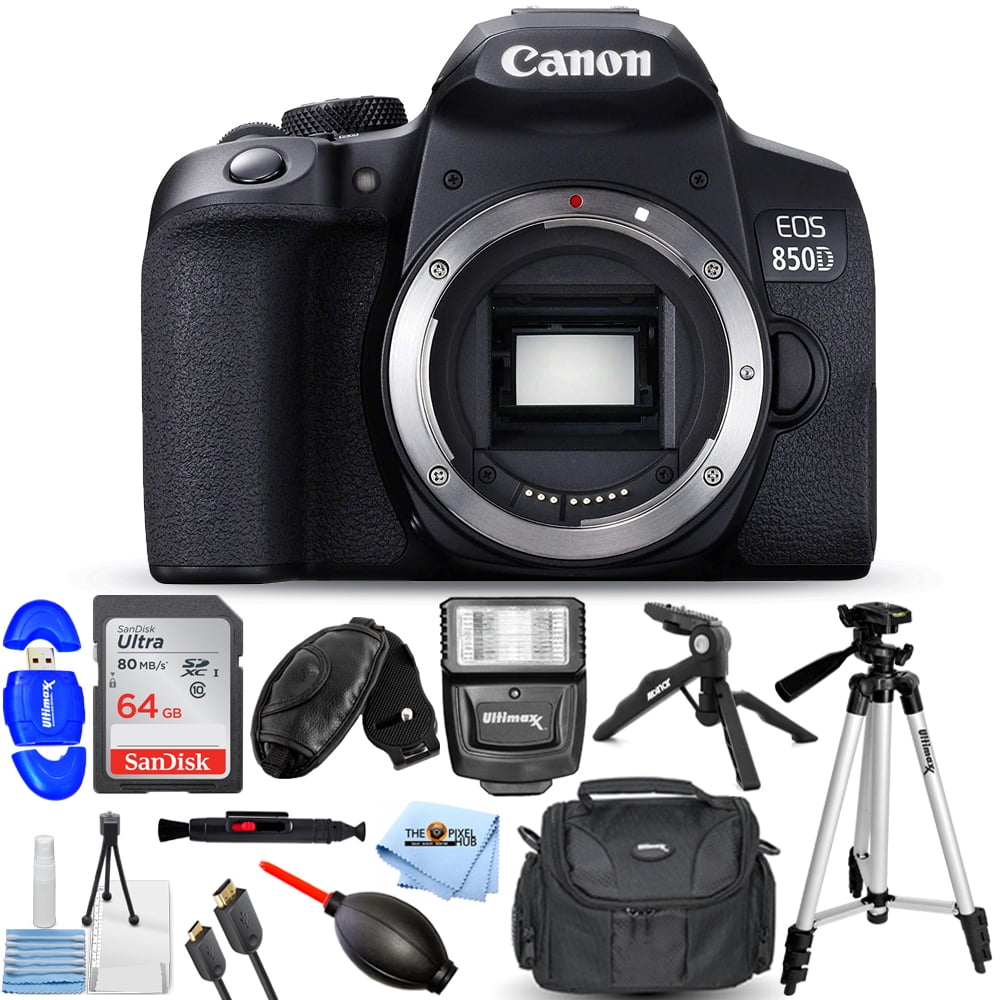 Canon EOS 850D / T8i / Kiss X10i DSLR Camera (Body Only) + 64GB +