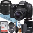 thumbnail image 1 of Canon EOS 90D DSLR Camera with 18-55mm Lens + SanDisk 64GB Memory Card + ZeeTech Accessory Bundle (International Version), 1 of 9