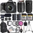 thumbnail image 1 of Canon EOS 90D Wi-Fi Full HD 4K30p  Digital SLR Camera + Canon 18-135mm IS USM Lens + Canon 55-250mm IS STM Lens + Shotgun Mic + LED KIT. All Original Accessories Included, 1 of 6