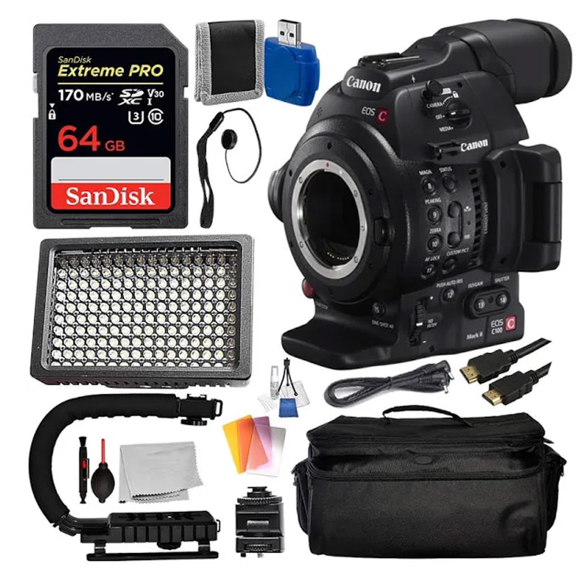 Canon EOS C100 Mark II Cinema EOS Camera with Dual Pixel CMOS AF