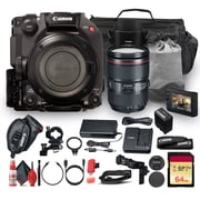 Canon EOS C300 Mark III Cinema Camera Super 35 DGO Bundle with EF 24-105mm f/4L IS II USM Lens International Model