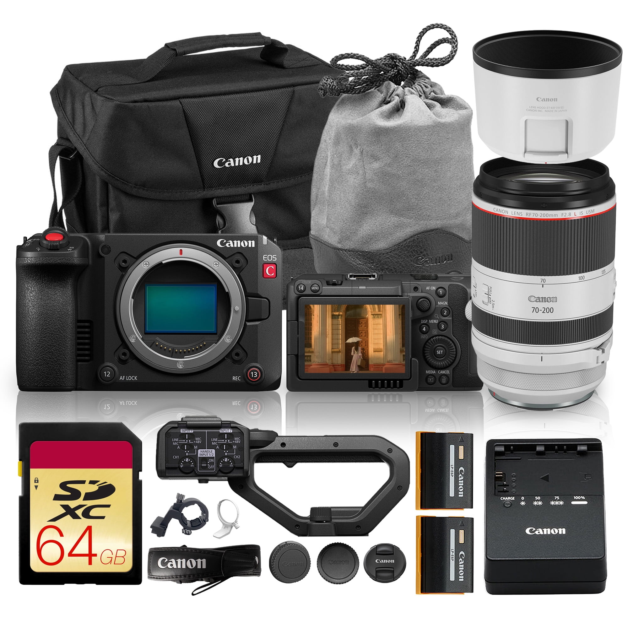 C50 Camera Features Canon EOS C50 Full-Frame Cinema Camera with RF 70-200mm f/2.8L IS USM ...