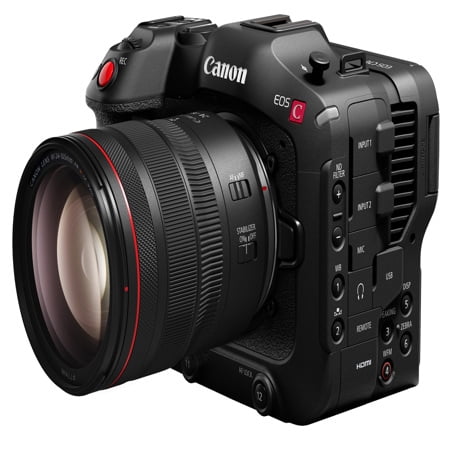 Canon - EOS C70 4K Video Mirrorless Cinema Camera with RF 24-105mm f/4 L IS USM Lens - Black