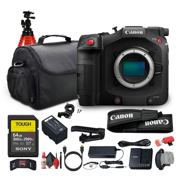 Canon EOS C80 6K Full-Frame Cinema Camera (Canon RF) + 64GB Memory Card + More (International Version)