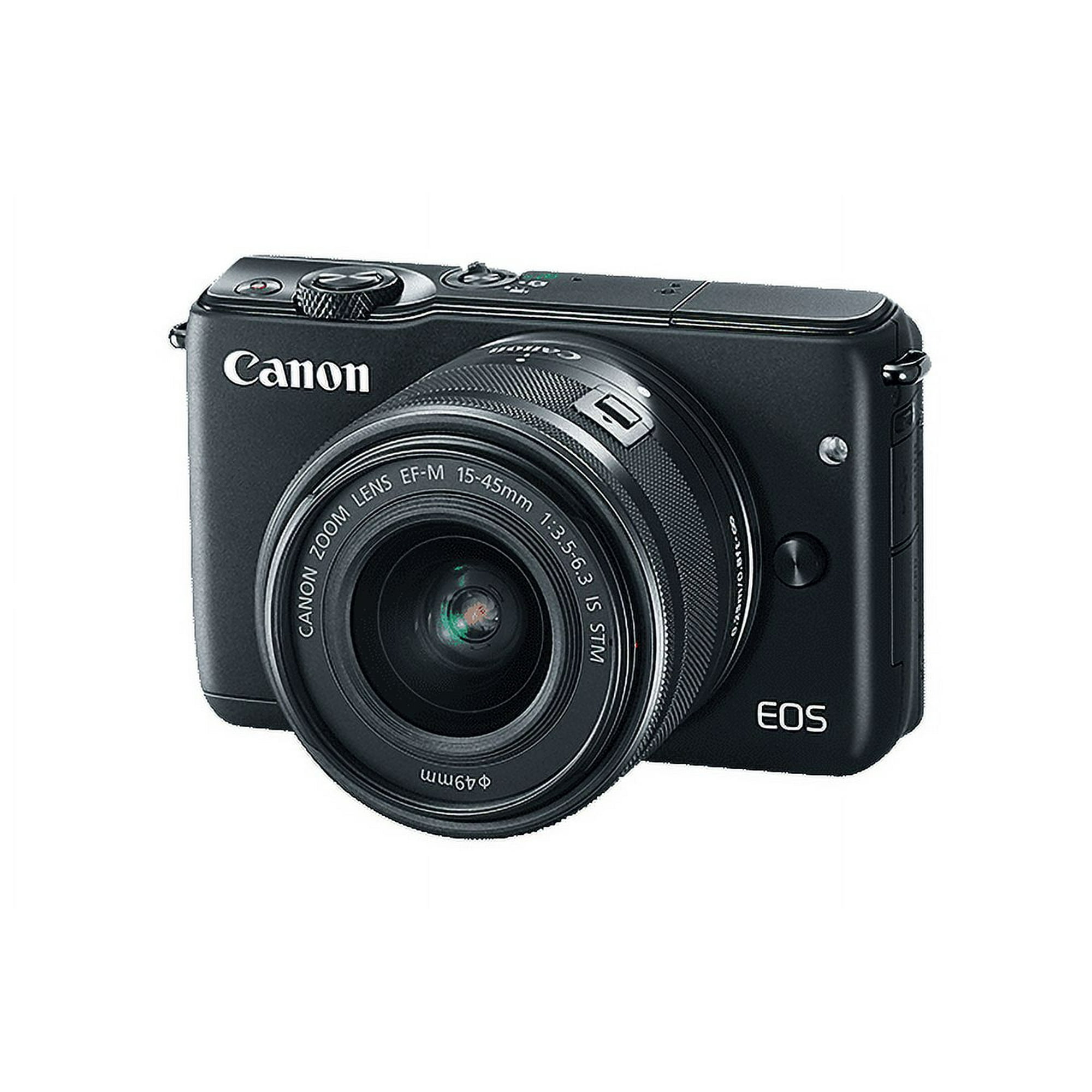 Canon EOS M10 Mirrorless Digital Camera with 15-45mm Lens (Black 