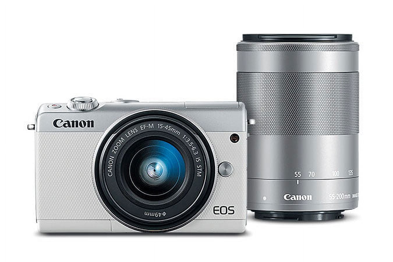 Canon EOS M100 Mirrorless Digital Camera with 15-45mm and 55 Canon EOS M100 Mirrorless Digital Camera with 15-45mm and 55