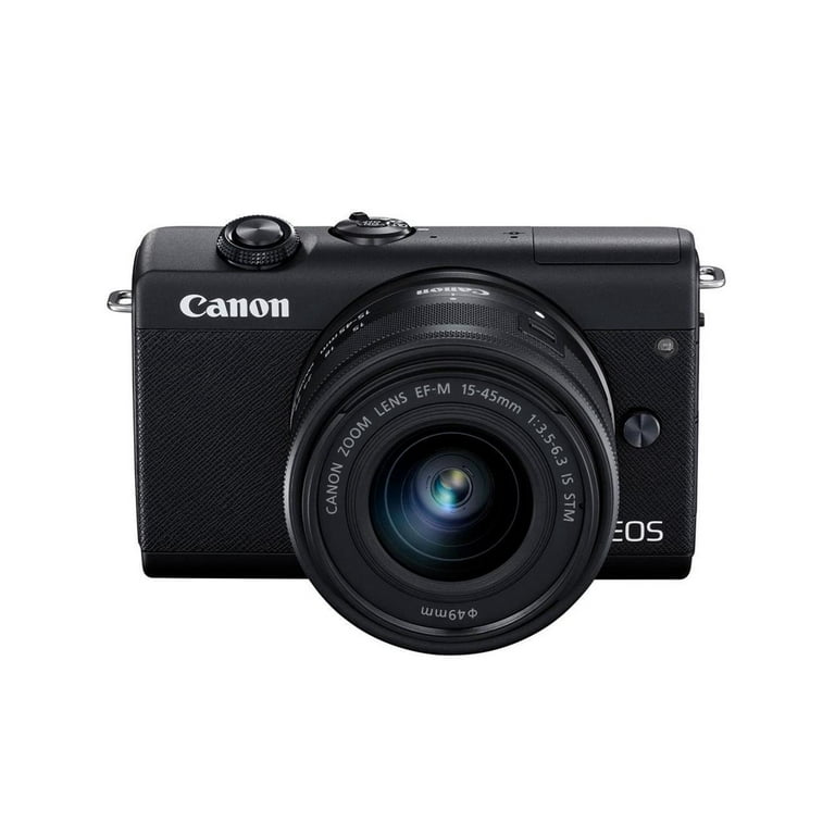 Canon EOS M200 DSLR - 24.1 MP, 4K, 3x zoom, EF-M 15-45mm Lens, Wi