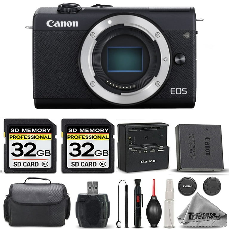 Canon EOS M200 DSLR Camera Professional Bundle: 2x 32GB SDHC Card