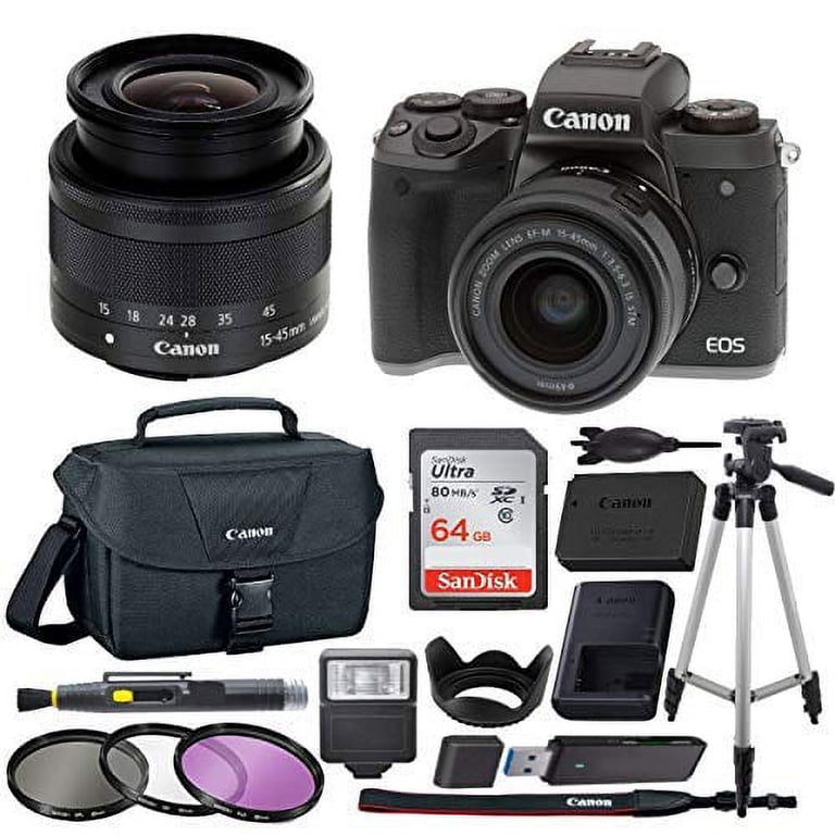 Canon EOS M5 Mirrorless Camera Body w/4K Video + Canon EF-M