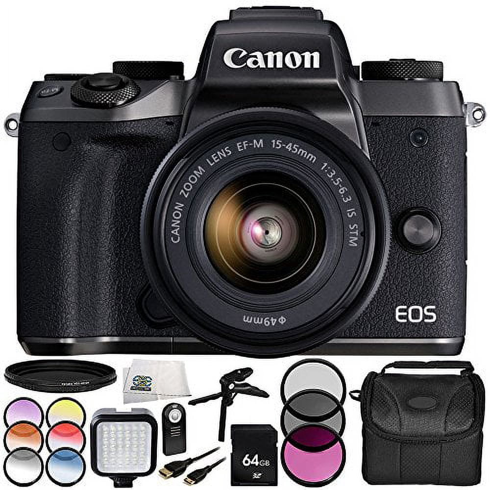 Canon EOS M5 Mirrorless Digital Camera 12PC Bundle