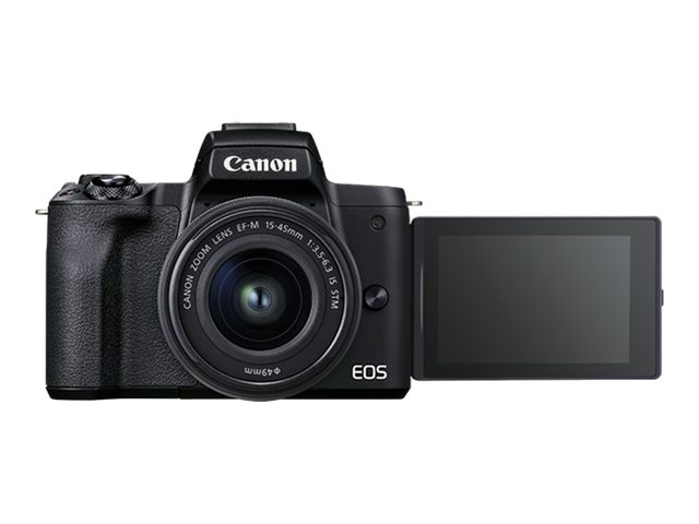 Canon EOS M50 Mark II 24.1 Megapixel Mirrorless Camera with Lens, 0.59", 1.77", Black - image 1 of 23