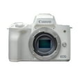 thumbnail image 1 of Canon EOS M50 Mark II Mirrorless Camera (Body) White 4729C001 (International Version), 1 of 1