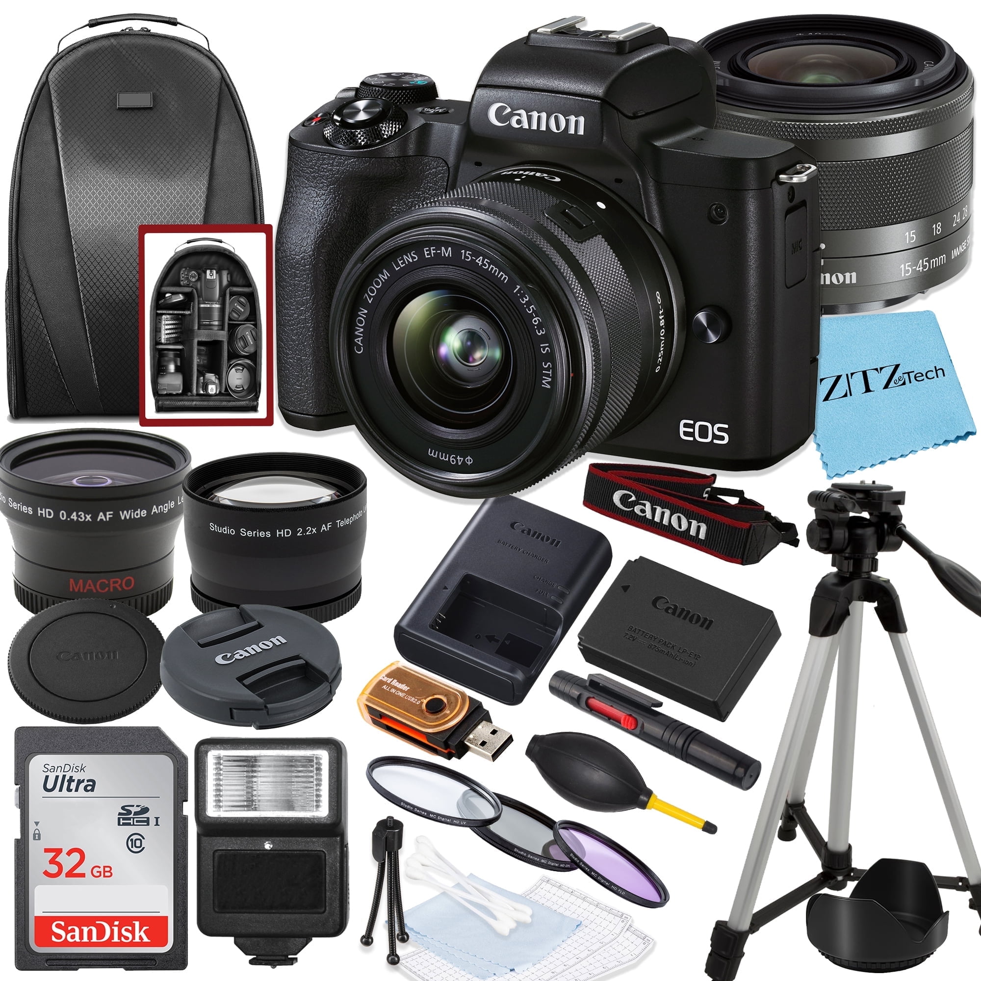 Canon EOS M50 Mark II Mirrorless Camera Bundle with Zambia Ubuy