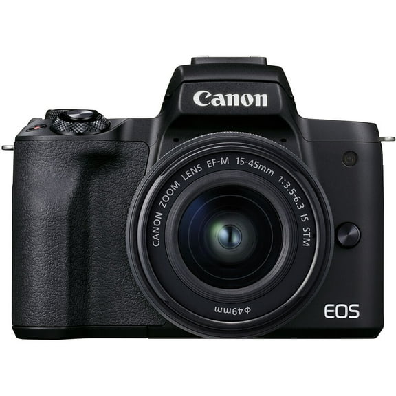 Canon EOS M50 Mark II Mirrorless Camera with 15-45mm Lens (Black) - 4728C006