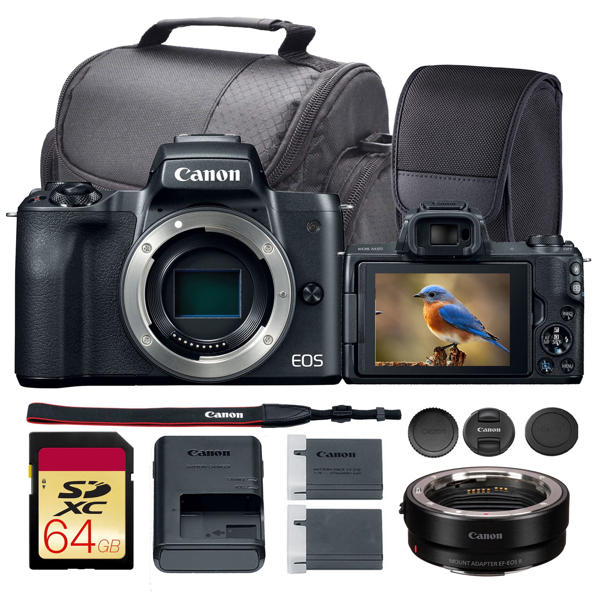 Canon EOS M50 Mirrorless Digital Camera (Body) Bundle | 24.1MP APS-C ...
