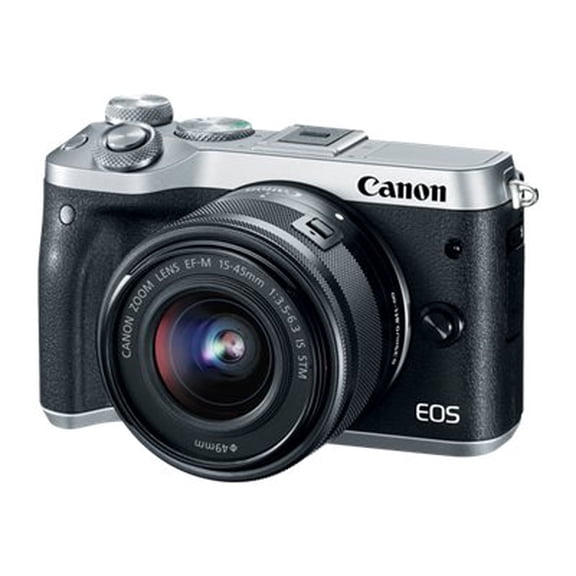 Canon EOS M6 (Silver) EF-M 15-45mm f/3.5-6.3 IS STM Lens Kit