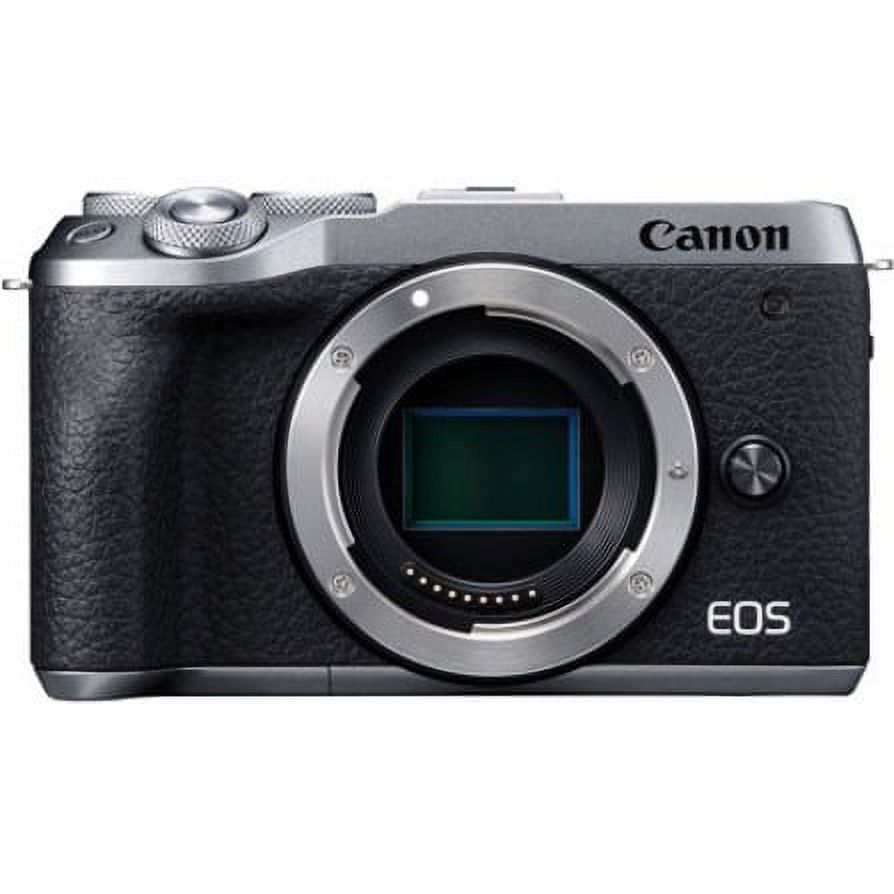 Canon EOS M6 Mark II 32.5 Megapixel Mirrorless Camera Body Only, Silver - image 1 of 4