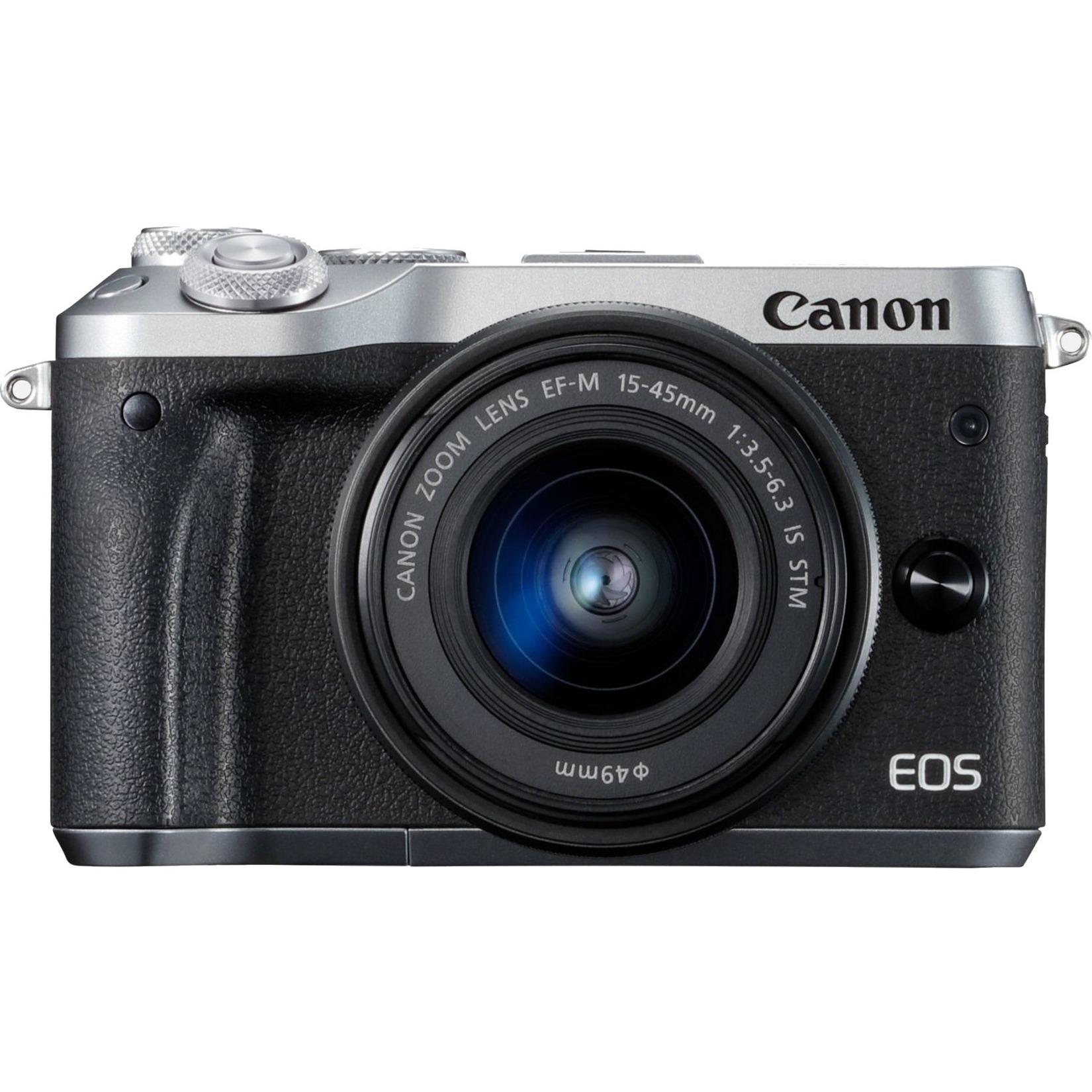 Canon EOS M6 Mark II 32.5 Megapixel Mirrorless Camera with Lens, 0.59", 1.77", Silver - image 1 of 9