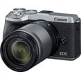 thumbnail image 1 of Canon EOS M6 Mark II 32.5 Megapixel Mirrorless Camera with Lens, 18 mm, 150 mm, Silver, 1 of 4