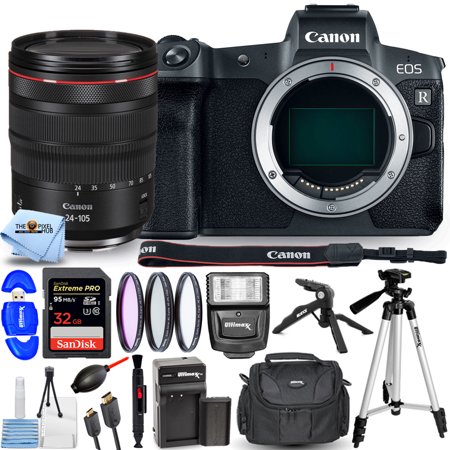 Canon EOS R Mirrorless Digital Camera with 24-105mm Lens - 16PC Accessory Bundle