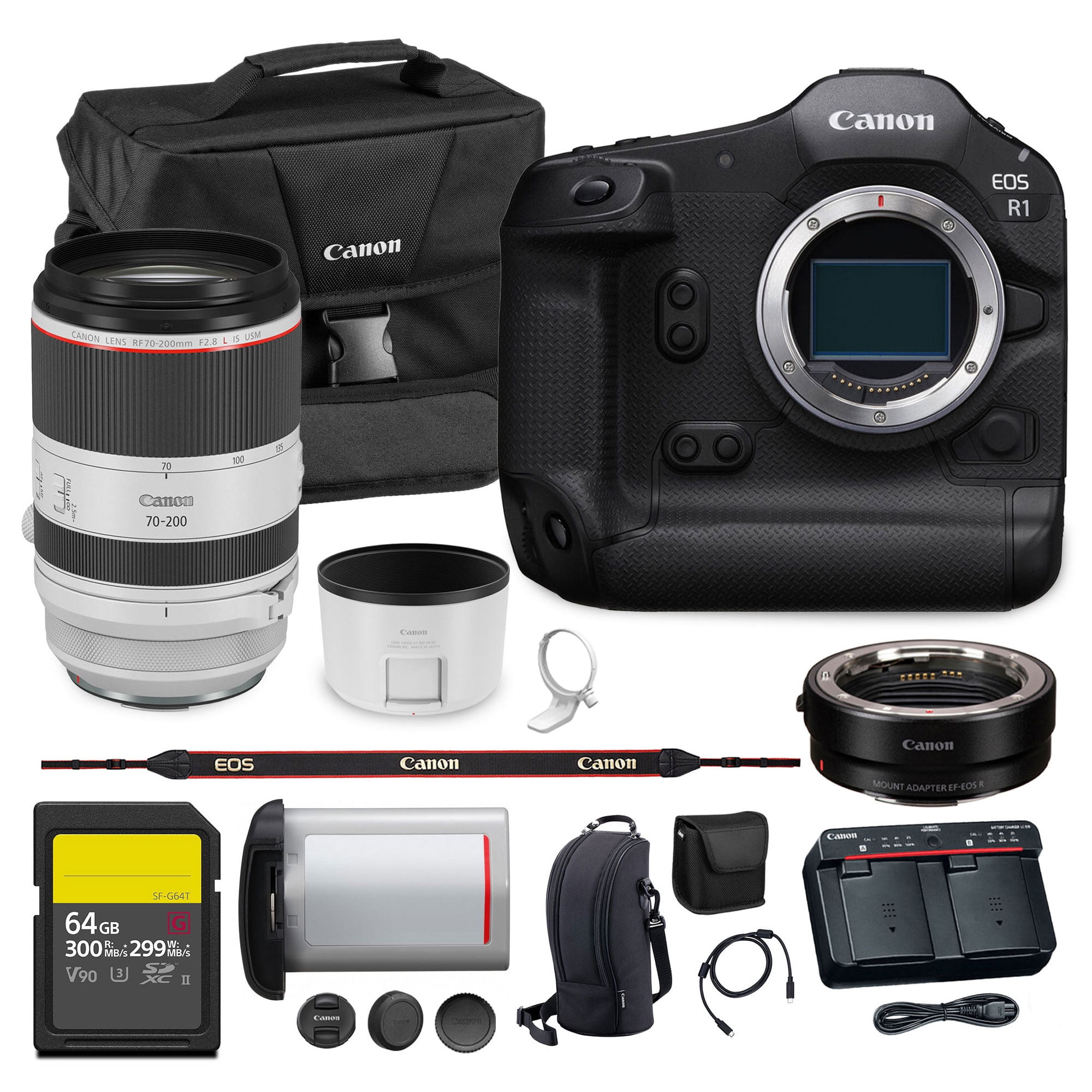 Canon EOS R1 Mirrorless Camera Flagship Full Frame 24.2MP Sensor 6K ...
