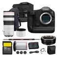 thumbnail image 1 of Canon EOS R1 Mirrorless Camera Flagship Full Frame 24.2MP Sensor 6K Video Dual Pixel AF High Speed Shooting Professional (6577C002) | Canon RF 70-200mm f/2.8 Lens | 240GB Card | Adapter EF-EOS R, 1 of 8