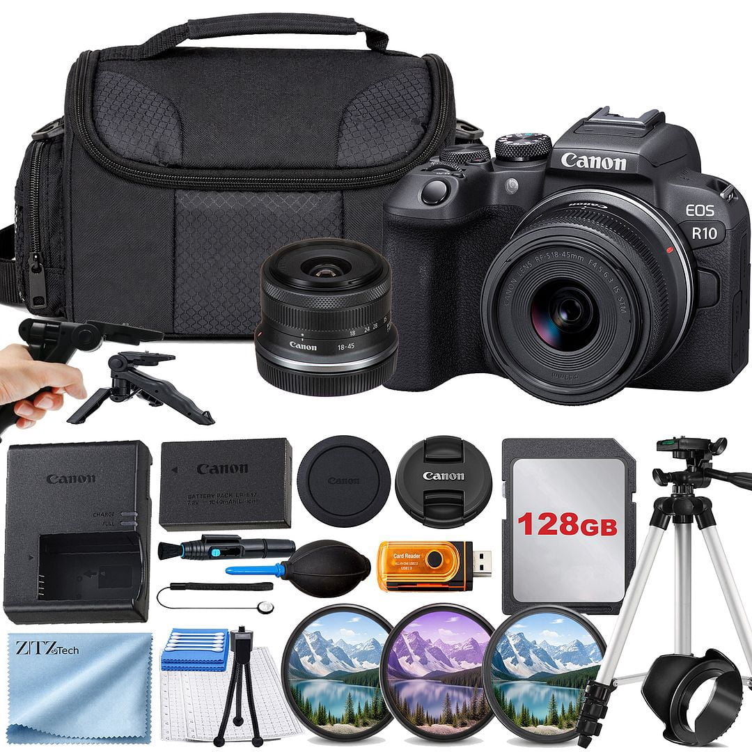 Canon EOS R10 24.2 Megapixel APS-C Sensor Mirrorless Camera Small 128GB ...
