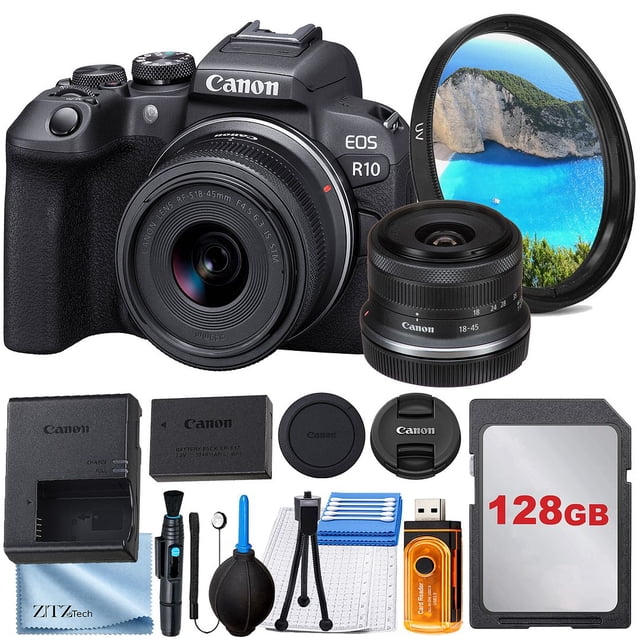 Canon EOS R10 24.2 Megapixel APS-C Sensor Mirrorless Camera Starter ...