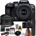 thumbnail image 1 of Canon EOS R10 24.2MP APS-C CMOS Sensor Mirrorless Camera with 18-45mm Lens + 64GB Memory + Stabilizing Grip + Software Pack +More (Value Bundle) (International Version), 1 of 9