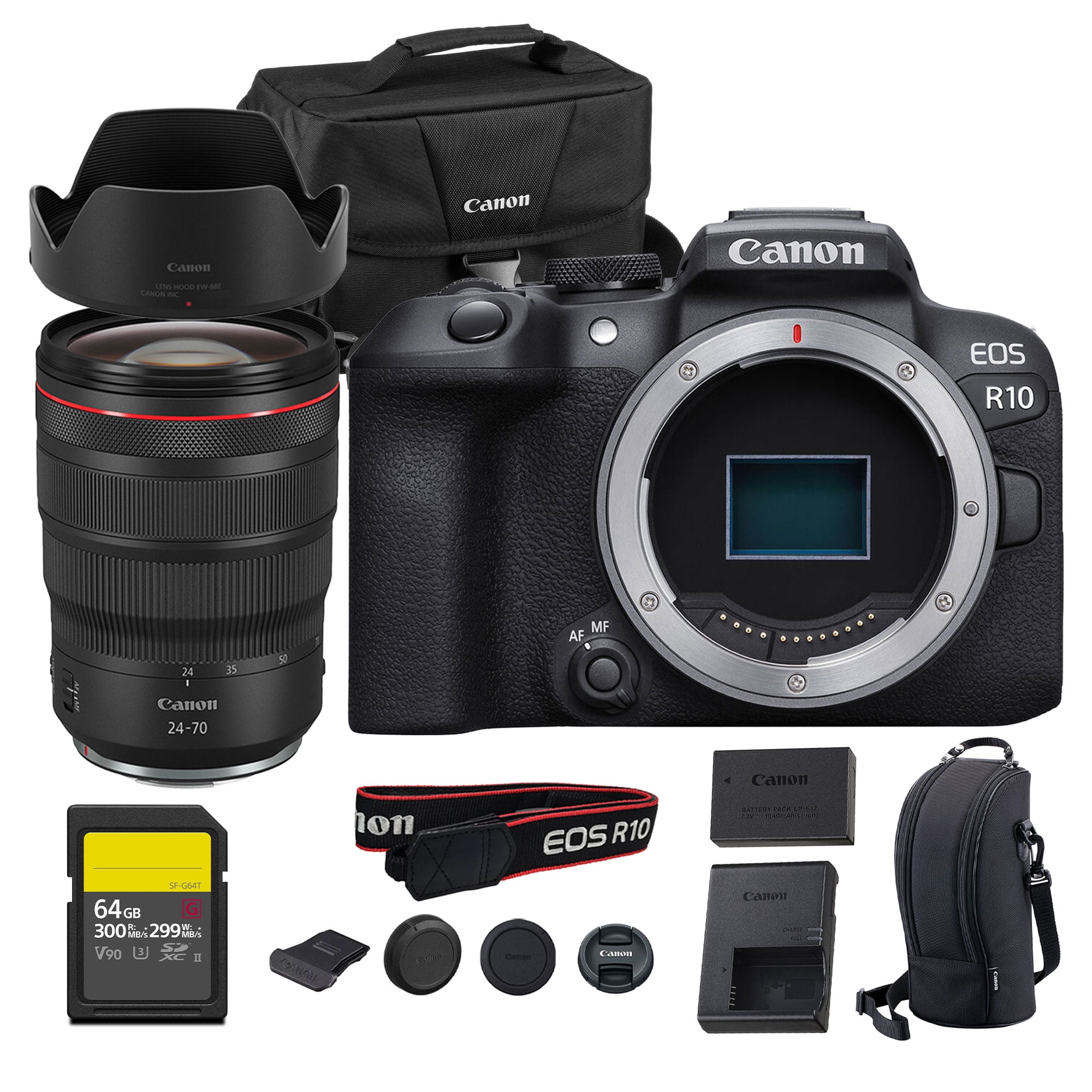 Canon EOS R10 Mirrorless Camera 24.2MP APS-C Sensor 4K Video Dual Pixel ...